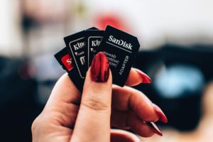 memory cards with different storages